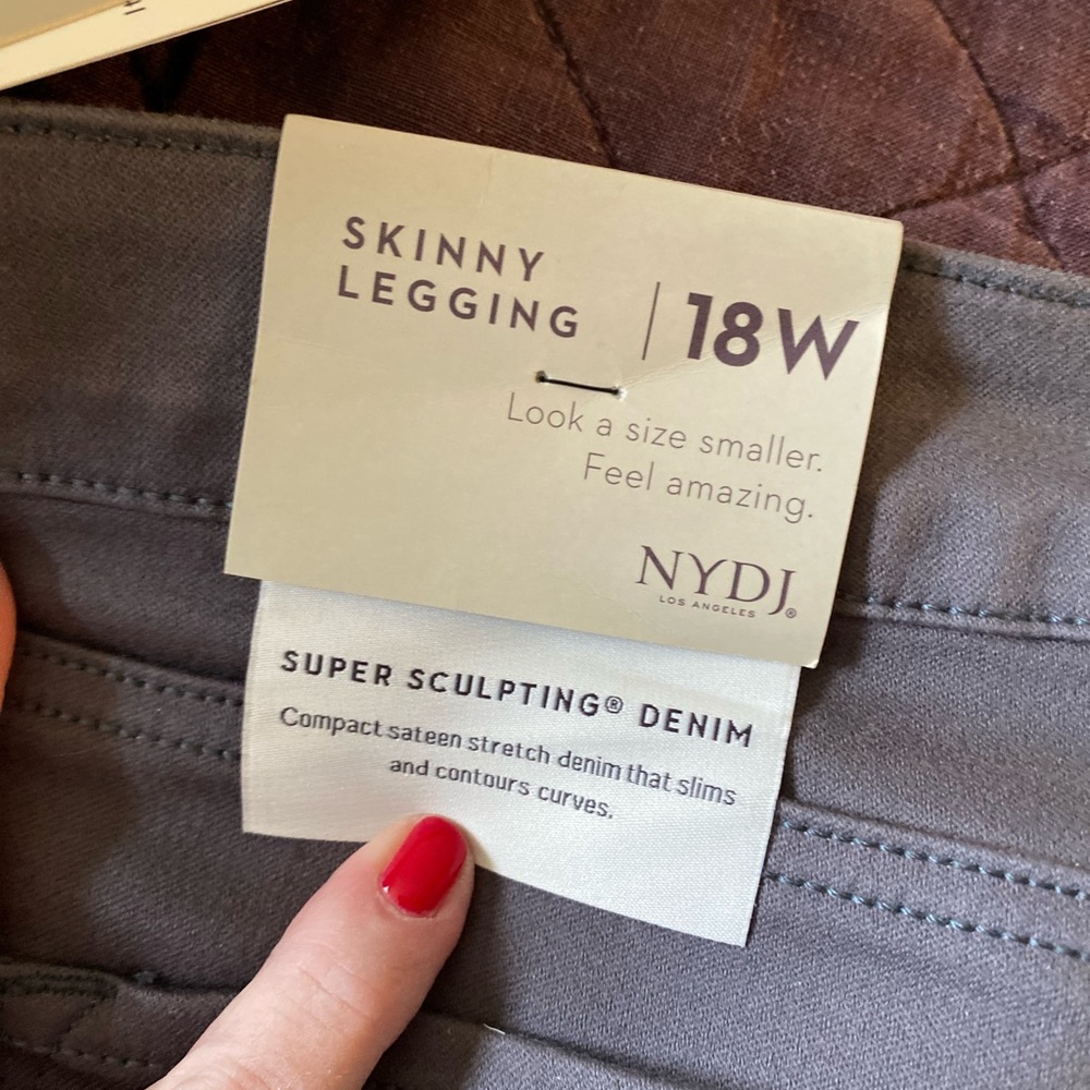 NYDJ gray denim jeans